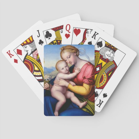 Madonna mit Kind Spielkarten (Rückseite)