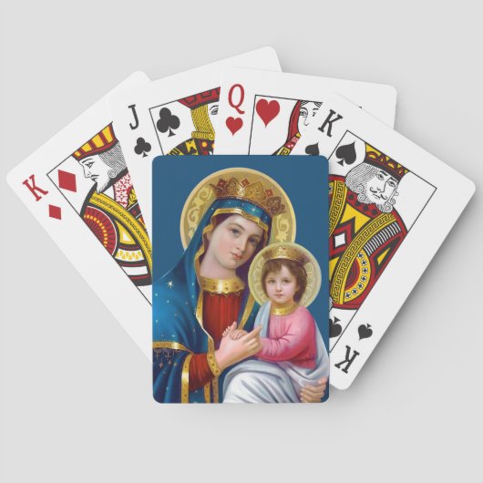 Madonna mit Kind Spielkarten (Rückseite)
