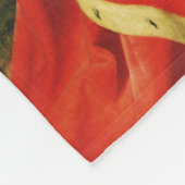 Madonna mit Kind, St. Adelheid und St. Franziskus Fleecedecke (Ecke)