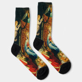 Madonna mit Kind, St. Adelheid und St. Franziskus Socken (Rechts)