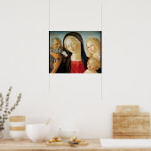Madonna mit Kind, St. Jerome und Mary Magdalene Poster (Küche)
