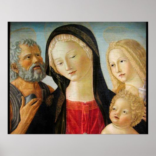 Madonna mit Kind, St. Jerome und Mary Magdalene Poster (Vorne)