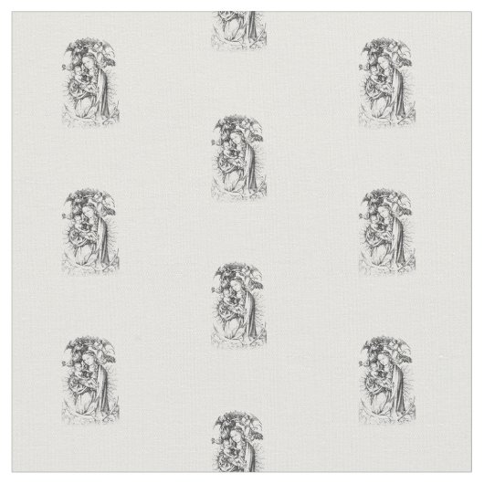 Madonna mit Kind Stoff (Nahaufnahme)