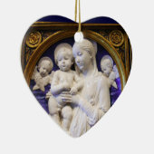 MADONNA MIT KIND UND ANGELN KERAMIK ORNAMENT (Rechts)