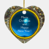 MADONNA MIT KIND UND ANGELN KERAMIK ORNAMENT (Hinten)