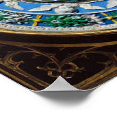 MADONNA MIT KIND UND ANGELN POSTER (Ecke)