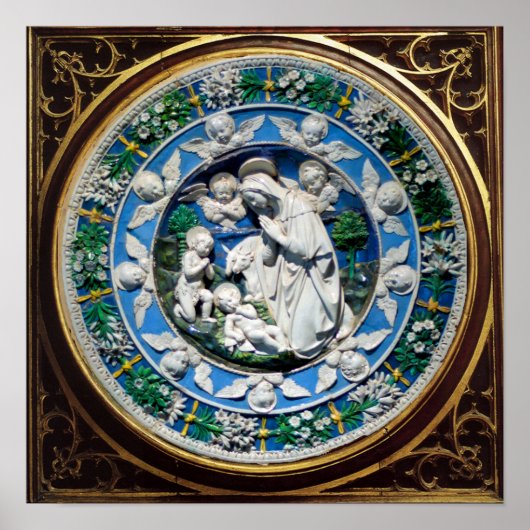 MADONNA MIT KIND UND ANGELN POSTER (Vorne)