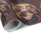 Madonna mit Kind und Engeln von Sandro Botticelli Geschenkpapier (Rolleneckpunkt)