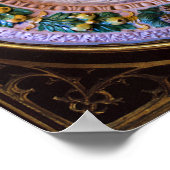 MADONNA MIT KIND UND SITZEN POSTER (Ecke)