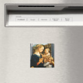Madonna mit Kind und zwei Engel, Filippo Lippi Magnet (In Situ (Geschirrspüler))