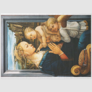 Madonna mit Kind und zwei Engel, Filippo Lippi Seidenpapier