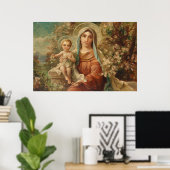 Madonna mit Kind von Hans Zatzka - Poster (Heimbüro)