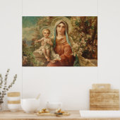 Madonna mit Kind von Hans Zatzka - Poster (Küche)