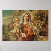 Madonna mit Kind von Hans Zatzka - Poster (Vorne)