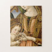 Madonna mit Kind zwei Engel Vittorio Crivelli Puzzle (Vertikal)