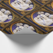 MADONNA MIT KINDERRENAISSANCE CHRISTMAS GREETINS GESCHENKPAPIER (Ecke)