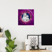 MADONNA MIT KINDERRENAISSANCE FLORAL CROWN POSTER (Heimbüro)