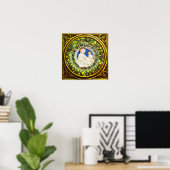 MADONNA MIT KINDERRENAISSANCE FLORAL CROWN POSTER (Heimbüro)