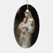 Madonna mit Lamb - Bouguereau Keramik Ornament (Rechts)