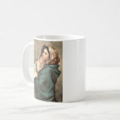 Madonna mit Scarf Holds Kaffeetasse (Vorderseite Links)