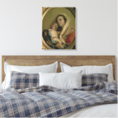 Madonna mit schlafendem Kind, 1780er Leinwanddruck (Insitu (Schlafzimmer))
