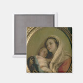 Madonna mit schlafendem Kind, 1780er Magnet (Vorderseite/Rückseite)