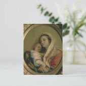 Madonna mit schlafendem Kind, 1780er Postkarte (Stehend Vorderseite)