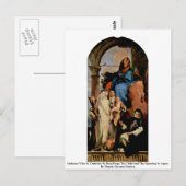 Madonna mit St. Catherine St. Rosa Postkarte (Vorne/Hinten)