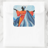 Madonna muta - Sanctissima 2008 Quadratischer Aufkleber (Tasche)