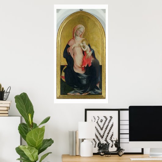 Madonna of Humility, c.1410 (tempera on panel) Poster (Heimbüro)