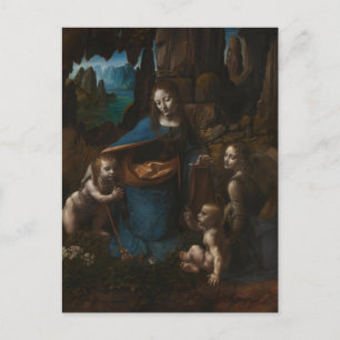 Madonna of the Rocks, Jungfrau Maria, Jesus, Johan Postkarte