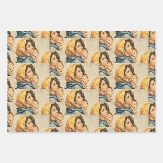 Madonna of the streets - Roberto Ferruzzi Geschenkpapier Set (Vorderseite 3)