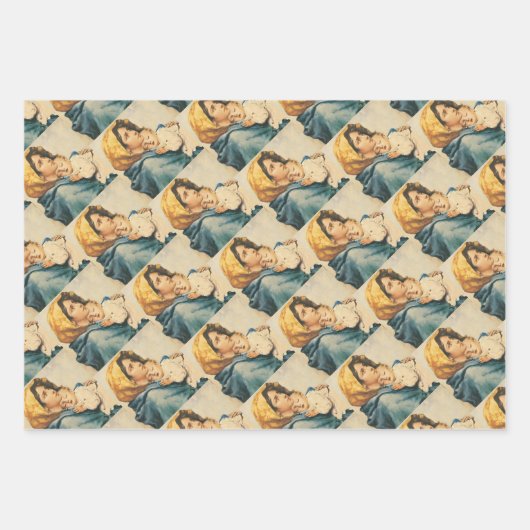 Madonna of the streets - Roberto Ferruzzi Geschenkpapier Set (Vorderseite 2)