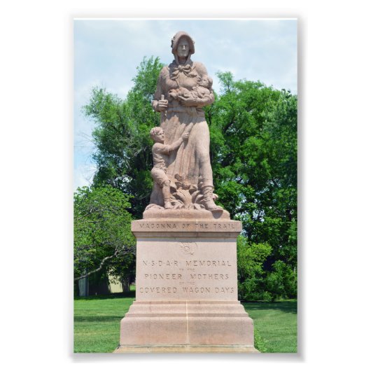 Madonna of the Trail, Council Grove, Kansas Fotodruck (Vorne)