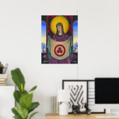 Madonna Oriflamma von Nicholas Roerich Poster (Heimbüro)