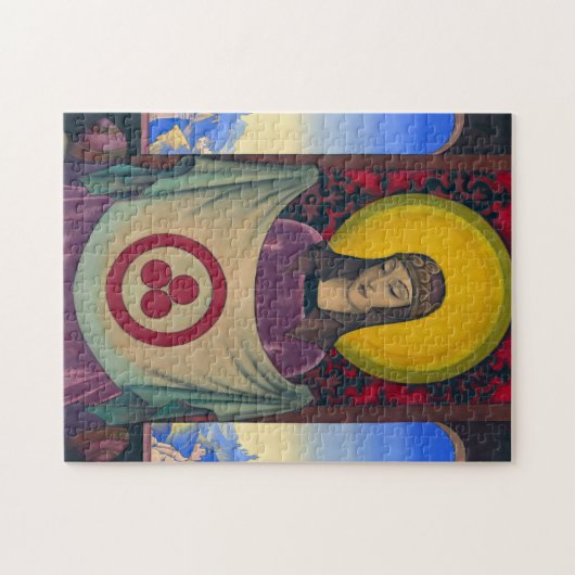 Madonna Oriflamma von Nicholas Roerich Puzzle (Horizontal)