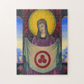 Madonna Oriflamma von Nicholas Roerich Puzzle (Vertikal)