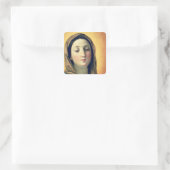 Madonna Quadratischer Aufkleber (Tasche)
