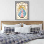 Madonna Queen of Heaven on Lace Leinwanddruck (Insitu (Schlafzimmer))