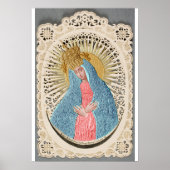 Madonna Queen of Heaven on Lace Poster (Vorne)