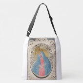 Madonna Queen of Heaven on Lace Tragetaschen Mit Langen Trägern (Rückseite)