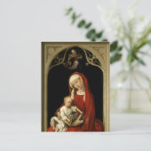 Madonna Receives Crown from Angel Feiertagspostkarte (Stehend Vorderseite)