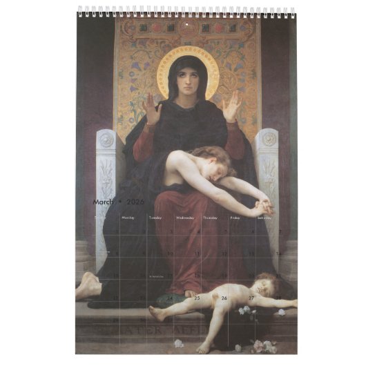 Madonna – Saint Mary – Maria – Gottesmutter Kalender (Mär 2026)