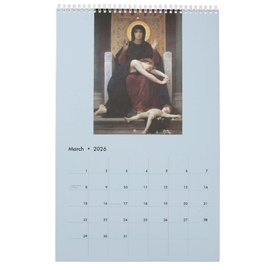 Madonna – Saint Mary – Maria – Gottesmutter Kalender (Mär 2026)