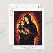 Madonna (schöne Maria von Regensburg) Postkarte (Vorne/Hinten)