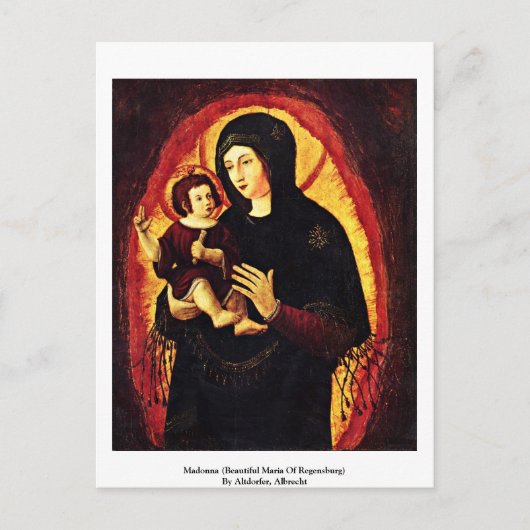 Madonna (schöne Maria von Regensburg) Postkarte (Vorderseite)