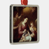 Madonna Silbernes Ornament (Rechts)