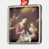 Madonna Silbernes Ornament (Links)