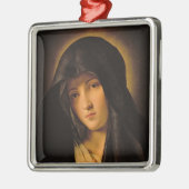 Madonna Silbernes Ornament (Links)