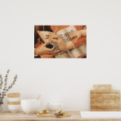 Madonna The Magnificent Detail 2 von Botticelli Poster (Küche)